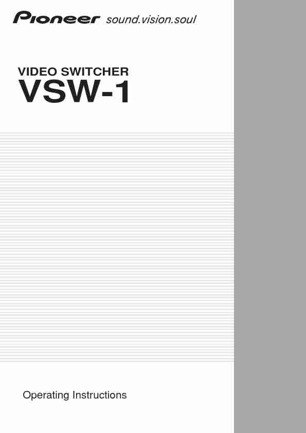 Pioneer Plumbing Product VSW-1 2-page_pdf